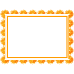 Orange Slice Frame
