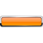 Thick grayscale square border orange button vector drawing