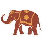 Ornamented elephant