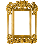Ornate Frame Gold Color