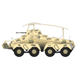 Armored vehicle vector image
