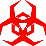 Malware Hazard Symbol - Red