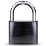 Vector image of locked padlock
