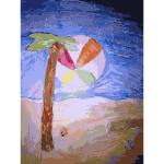 Palm Tree in the Sand Daily Sketch 25 2015060957
