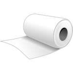 Paper roll vector clip art