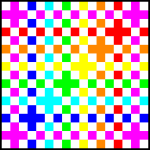 Pattern with pixel sqares