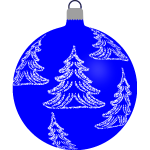 Blue Christmas decoration