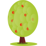 red fruit tree