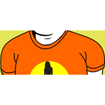 Fashionable T-shirt vector image
