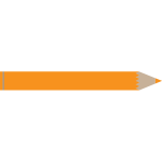 Orange crayon