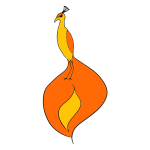 Phoenix bird vector image