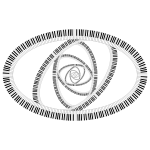 Piano Keys Ellipse Vortex