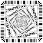 Piano Keys Rounded Square Vortex 2