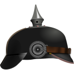 German helmet vector drawing