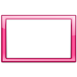 Gloss transparent pink frame vector clip art