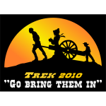 Pioneer trek logo color vector image