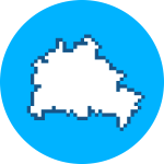 Pixel map logo