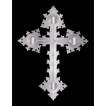 Platinum Ornate Cross