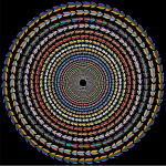 Polychromatic Colorful Direction Circle Vortex Variation 3