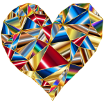 Polychromatic Low Poly Heart 4