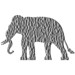 Polygonal Elephant Silhouette 2
