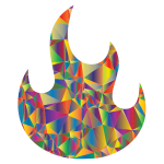 Polyprismatic Low Poly Fire