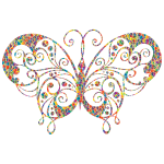Colored decorative butterfly