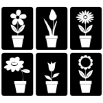 Potted Flowers Icons