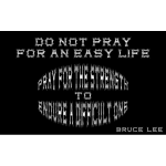 Gray scale Bruce Lee quote