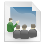 Business presentation icon vector image