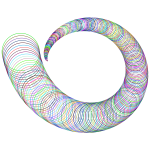 Prismatic Abstract Circles Frame