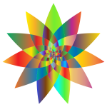 Prismatic Abstract Flower Line Art 2
