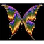 Prismatic Abstract Modern Art Butterfly 12