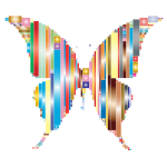 Prismatic Abstract Modern Art Butterfly 2