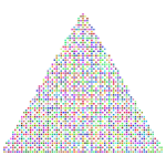 Prismatic Abstract Squares Christmas Tree