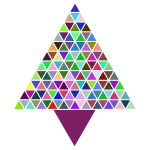 Prismatic Abstract Triangular Christmas Tree