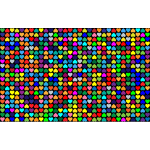 Prismatic Alternating Hearts Pattern Background 2 With Black Background