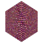 Prismatic Alternating Hearts Pattern Cube