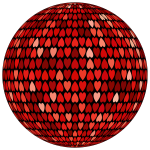 Prismatic Alternating Hearts Sphere 5