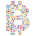 Prismatic Bitcoin Logo Fractal 2