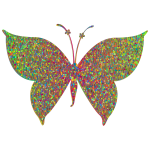 Prismatic Colorful Tiled Butterfly 3