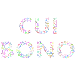 Prismatic Cui Bono Typography No Background
