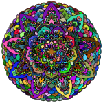 Prismatic Floral Mandala II 3