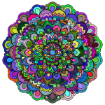 Prismatic Floral Mandala IV
