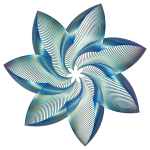 Prismatic Flower Line Art 8 No Background