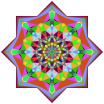 Prismatic Geometric Flower 2