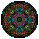 Prismatic Geometric Mandala 2