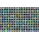 Prismatic Groovy Concentric Background 3