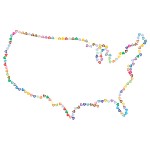Prismatic Hearts United States Map 2
