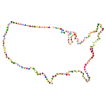 Prismatic Hearts United States Map 4